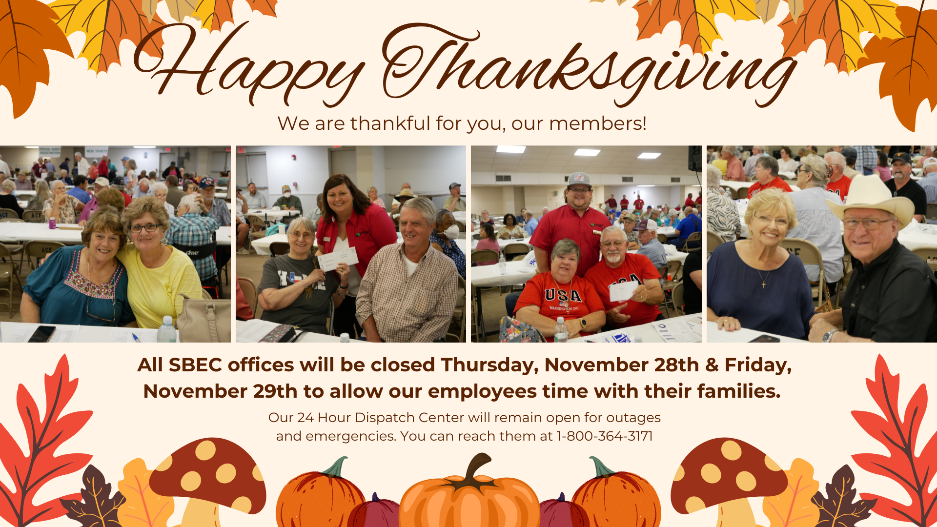 Thanksgiving Closure